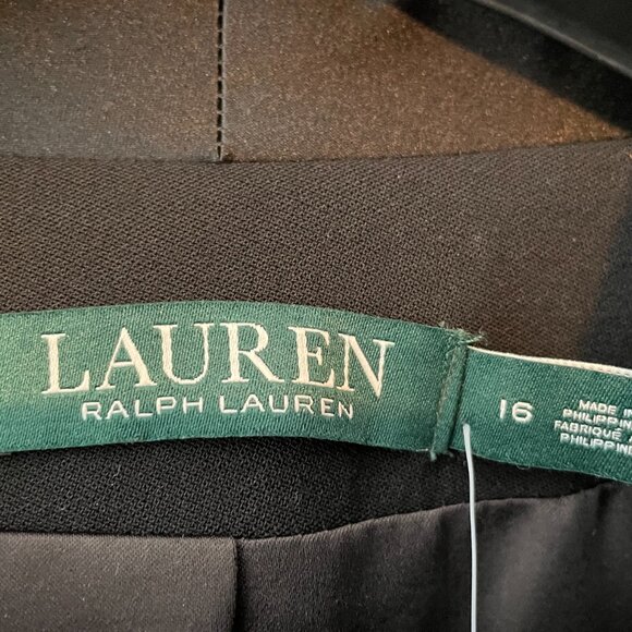 NWT Ralph Lauren Ladies Black Wool Tuxedo-Style Blazer - Picture 3 of 14